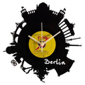 Schallplattenuhr Skyline Berlin 2017