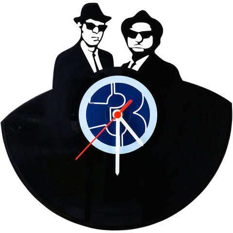 Schallplattenuhr Blues Brothers
