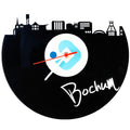 Schallplattenuhr Skyline Bochum