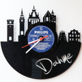 Schallplattenuhr Skyline Dahme/Mark