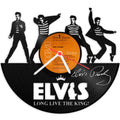 Schallplattenuhr Elvis Presley