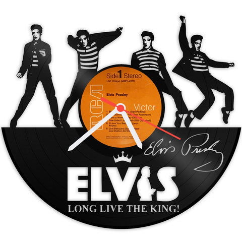 Schallplattenuhr Elvis Presley