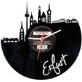 Schallplattenuhr Skyline Erfurt