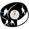 Schallplattenuhr Ice Hockey