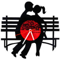 Schallplattenuhr Liebe ist