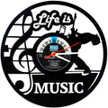 Schallplattenuhr Life is Music