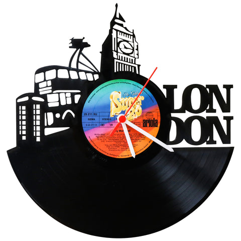 Schallplattenuhr London 2016