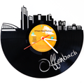 Schallplattenuhr Skyline Offenbach