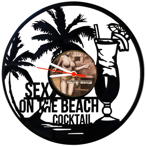 Schallplattenuhr Sex on the Beach