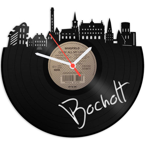Schallplattenuhr Skyline Bocholt