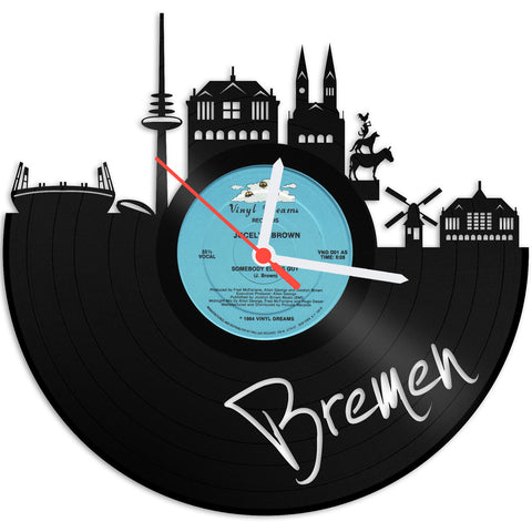 Schallplattenuhr Bremen