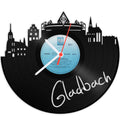 Schallplattenuhr Skyline Gladbach