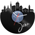 Schallplattenuhr Skyline Jena