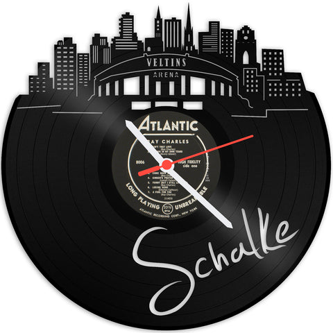 Schallplattenuhr Schalke 2017