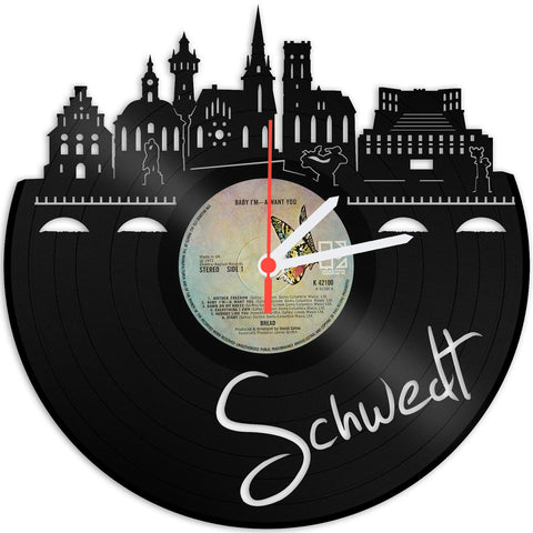 Schallplattenuhr Schwedt
