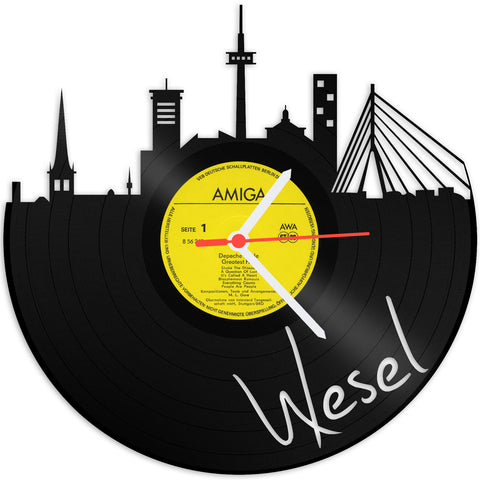 Schallplattenuhr Wesel