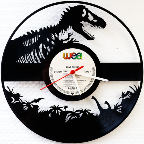Schallplattenuhr T-Rex