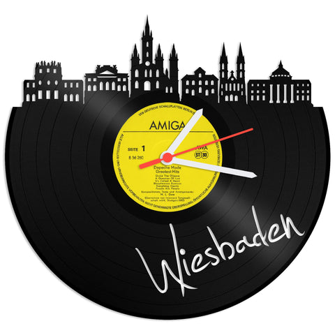 Schallplattenuhr Wiesbaden