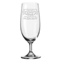 Leonardo Bierglas mit Gravur "Sei lieb und nett zu deinem Weib"