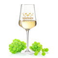 Leonardo Weinglas mit UV-Druck "Herzensmensch Floral Gold" Design