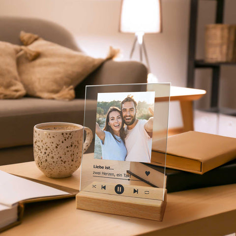 Song Cover auf Acrylglas - Personalisiertes Geschenk mit Foto im Musik Cover Design
