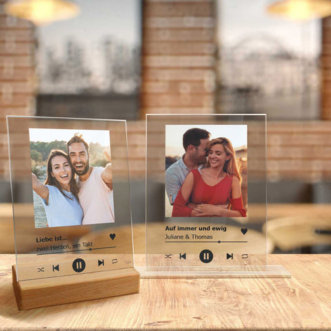 Song Cover auf Acrylglas - Personalisiertes Geschenk mit Foto im Musik Cover Design