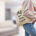 Bedruckter Turnbeutel mit Spruch Chill mal dein Leben