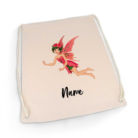 Bedruckter Turnbeutel für Kinder im Feenprinzessin Design