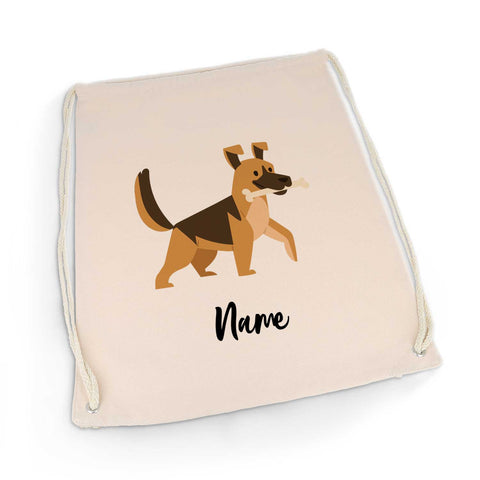 Bedruckter Turnbeutel für Kinder im Cartoon Hund Design