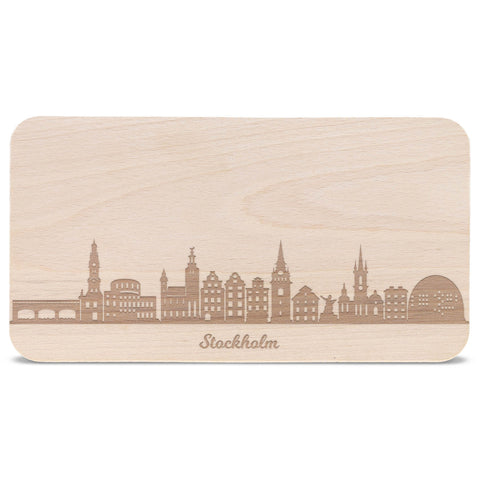 Frühstücksbrettchen Skyline Stockholm