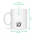 Bedruckte Tasse mit Spruch Engel ohne Flügel