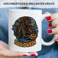 Bedruckte Tasse mit Motiv im Halloween Werwolf Design