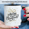 Bedruckte Tasse mit Weihnachtsmotiv im Weihnachtsgeschenk Design