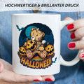 Bedruckte Tasse mit Motiv im Halloween Teddy Design