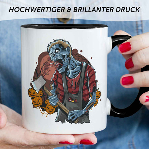 Bedruckte Tasse mit Motiv im Zombie Design