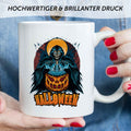 Bedruckte Tasse mit Motiv im Halloween Reaper Design