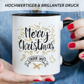 Bedruckte Tasse mit Weihnachtsmotiv im Merry Christmas Lieber Opa Design