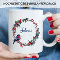 Bedruckte Tasse mit Weihnachtsmotiv - Weihnachtskranz