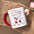 Bedruckte Tasse mit Spruch Glück ist eine Freundin