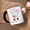 Bedruckte Tasse mit Spruch Glück ist eine Freundin