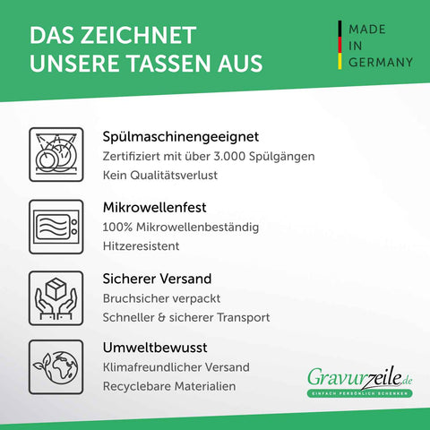 Bedruckte Tasse mit Spruch Ich habe Kinder mich gruselt gar nichts