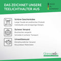 Teelichthalter mit Gravur aus Holz für Mama - Beste Mama der Welt - Persönliches Geschenk für