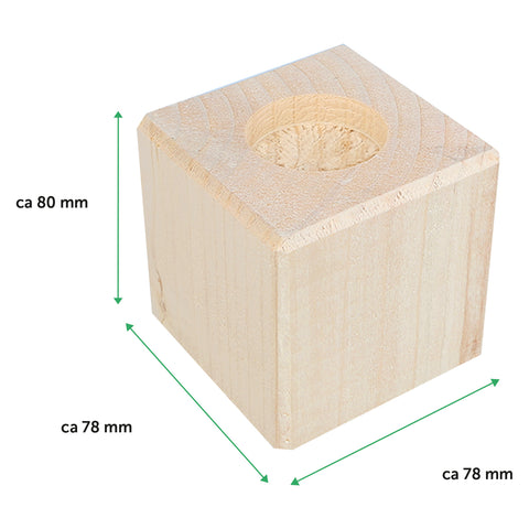 Teelichthalter mit Gravur aus Holz für Mama - Beste Mama der Welt - Persönliches Geschenk für