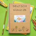 Schuletiketten mit Namen - Meerjungfrau V2 Design - 100 Aufkleber in verschiedenen Größen