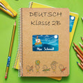 Schuletiketten mit Namen - Piraten Design - 100 Aufkleber in verschiedenen Größen