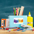 Schuletiketten mit Namen - Color Splash Design - 100 Aufkleber in verschiedenen Größen