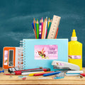 Schuletiketten mit Namen - Fee Design - 100 Aufkleber in verschiedenen Größen