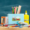 Schuletiketten mit Namen - Traktor Design - 100 Aufkleber in verschiedenen Größen
