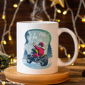 Bedruckte Tasse mit Weihnachtsmotiv im Cool Santa Design