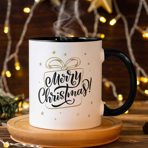 Bedruckte Tasse mit Weihnachtsmotiv im Weihnachtsgeschenk Design